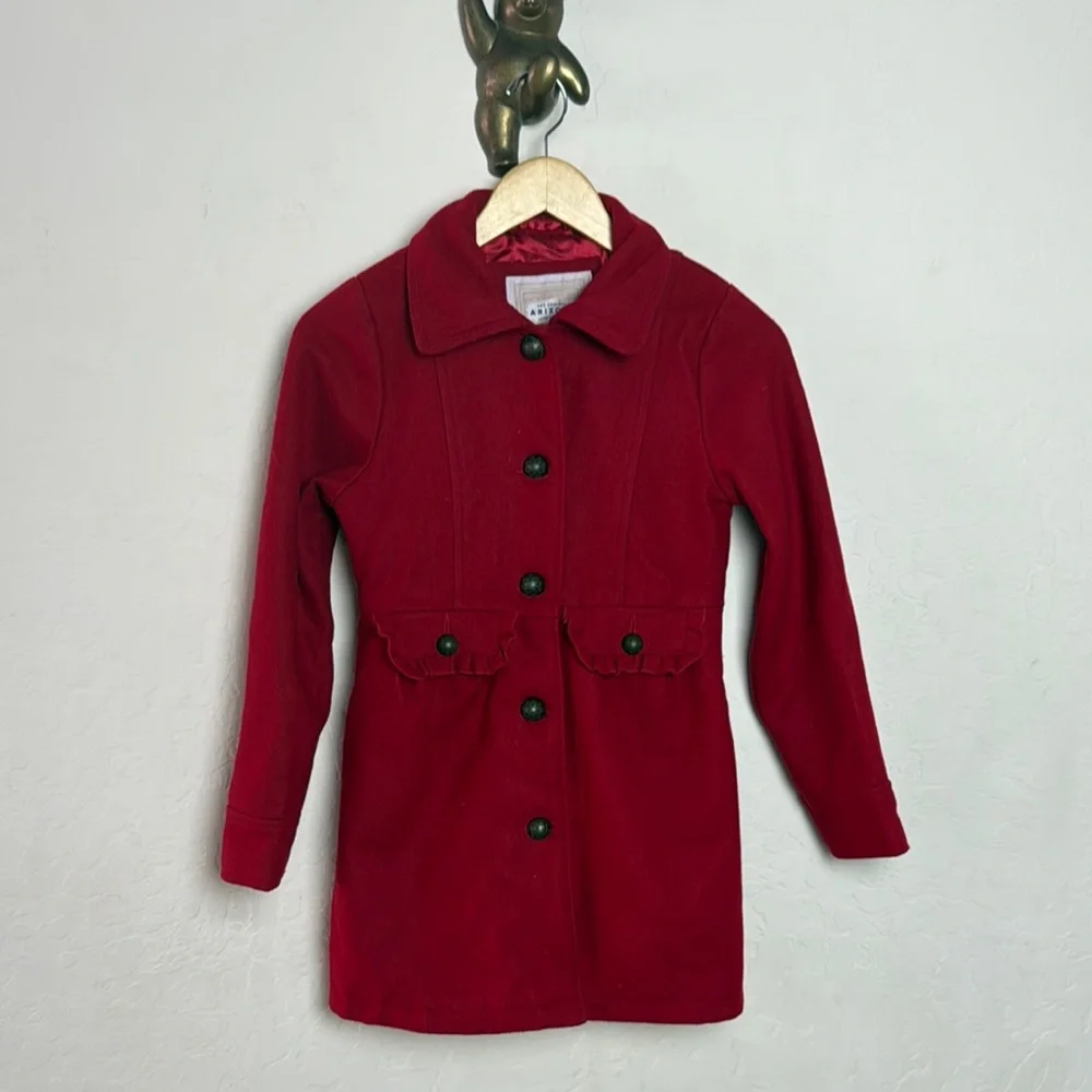 The Original Arizona girls red wool coat size 14
